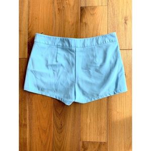 Baby Blue Shorts w/ Zippers On Both Sides